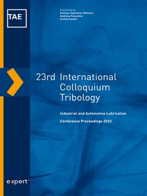 cover image of 23rd International Colloquium Tribology